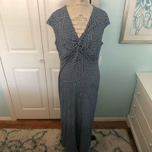 NWT Chico’s Maxi Dress with Twist Front Detail